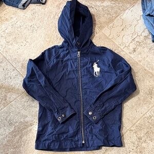 Polo by Ralph Lauren Navy Blue Kids Raincoat